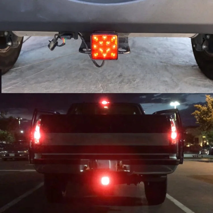 Automotive LED Trailer Lights Universal Rear Brake Lights, Color: Black Shell 15 Light