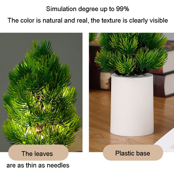 Christmas Tree Night Lights Bedroom Pine Ambient Lamps Home Decorative Lights(Warm White Light)