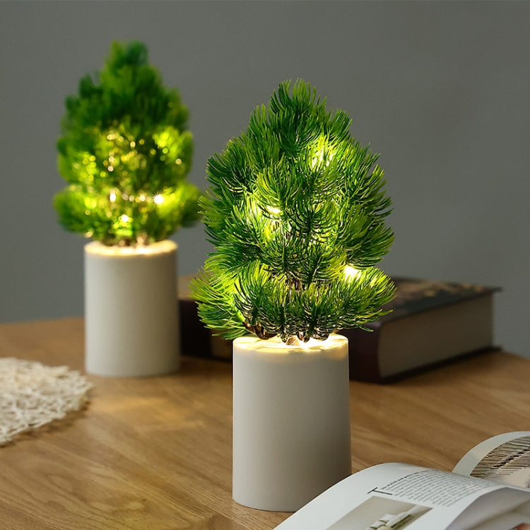 Christmas Tree Night Lights Bedroom Pine Ambient Lamps Home Decorative Lights(Warm White Light)
