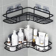 Punch-free Bathroom Triangle Storage Rack Multifunctional Wall Hanging Bracket(Black) - Shelves by PMC TechLife | Online Shopping South Africa | PMC TechLife