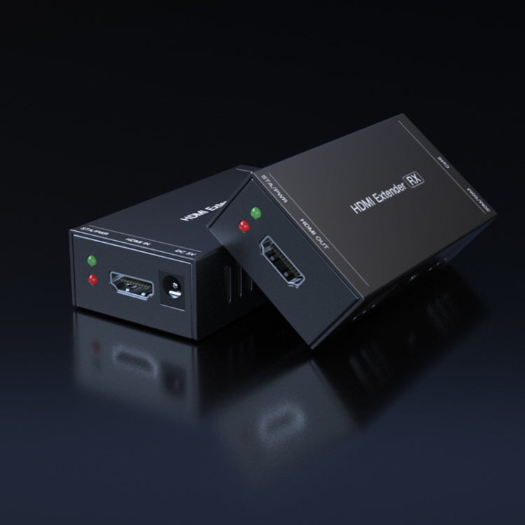 PWAY 165ft/50m HDMI To RJ45 Network Port 1080P Lossless Transmission Extender(Transmitter+Receiver)