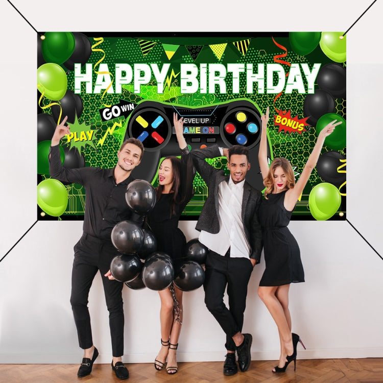 180x110cm Game Console Theme Birthday Background Birthday Party Decoration Banner(2023SRB51)