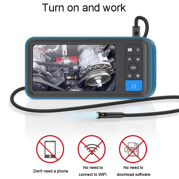 TESLONG MS450 8mm Dual Lens HD 4.5 Inch Large Screen Borescope Auto Repair Tool, 5M