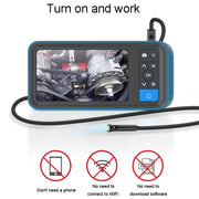 TESLONG MS450 8mm Dual Lens HD 4.5 Inch Large Screen Borescope Auto Repair Tool, 5M