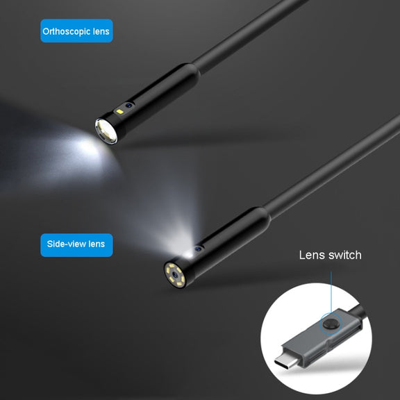TESLONG MS450 8mm Dual Lens HD 4.5 Inch Large Screen Borescope Auto Repair Tool, 5M