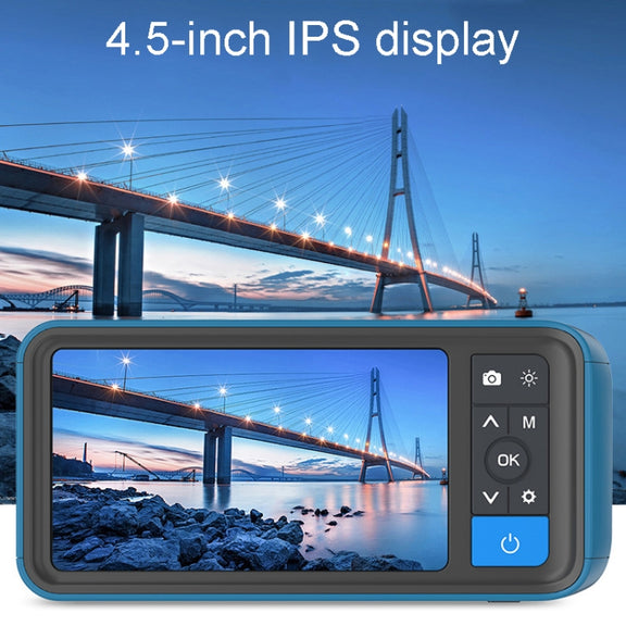 TESLONG MS450 8mm Dual Lens HD 4.5 Inch Large Screen Borescope Auto Repair Tool, 5M