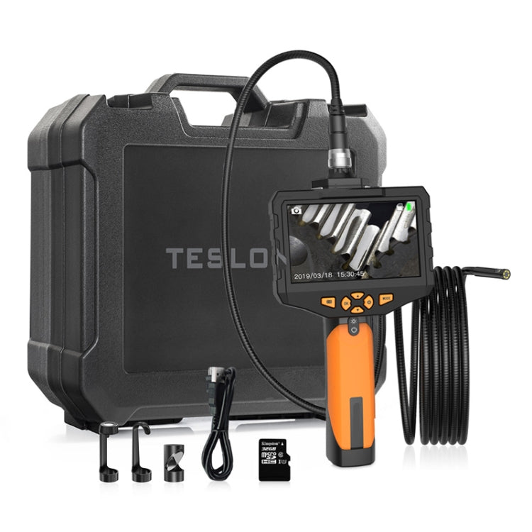 Teslong NTS300 5 Inch HD Large Screen Industrial Inspection Borescope Auto Repair Tools, Specification: 7.6mm-1M