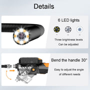 Teslong NTS300 5 Inch HD Large Screen Industrial Inspection Borescope Auto Repair Tools, Specification: 7.6mm-1M