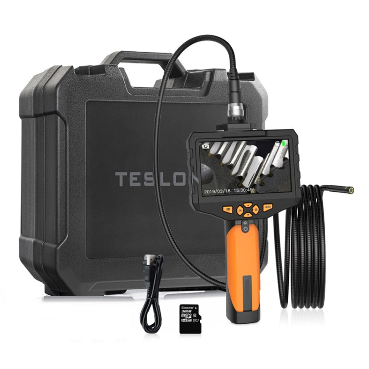 Teslong NTS300 5.5mm-1M Dual Lens Water-resistant 5 Inch HD Industrial Borescope Auto Repair Tools