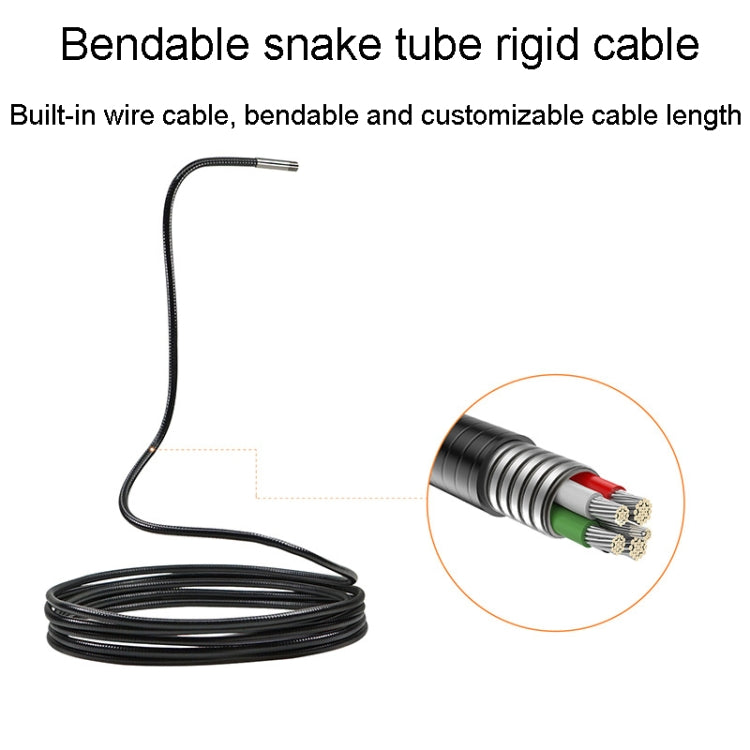 Teslong NTS300 5.5mm-1M Dual Lens Water-resistant 5 Inch HD Industrial Borescope Auto Repair Tools