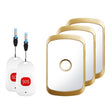 CACAZI C20 Two To Three Wireless Pager For The Elderly Home Care Waterproof Emergency Pager, EU Plug(Gold) - Wireless Doorbell by CACAZI | Online Shopping South Africa | PMC TechLife | Buy Now Pay Later Mobicred