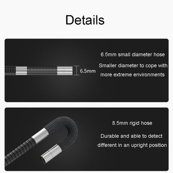 TESLONG TD500 8.5mm Lens HD 5 Inch Large Screen 360 Degree Dual Steering Borescope Industrial Components Overhaul