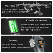 TESLONG TD500 8.5mm Lens HD 5 Inch Large Screen 360 Degree Dual Steering Borescope Industrial Components Overhaul