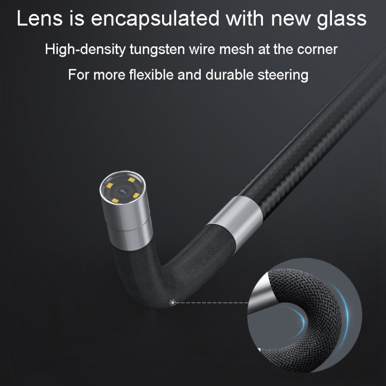 TESLONG TD500 8.5mm Lens HD 5 Inch Large Screen 360 Degree Dual Steering Borescope Industrial Components Overhaul