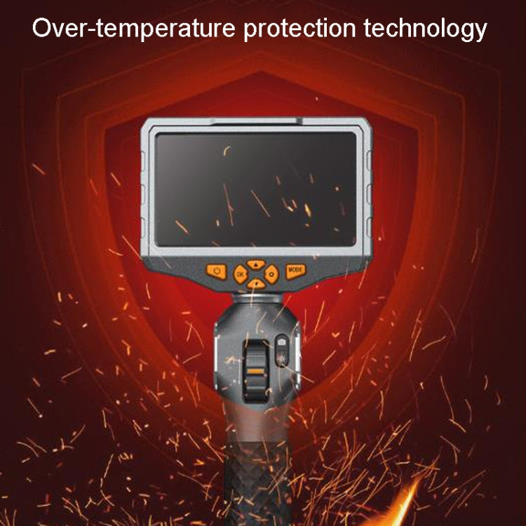 TESLONG TD500 8.5mm Lens HD 5 Inch Large Screen 360 Degree Dual Steering Borescope Industrial Components Overhaul