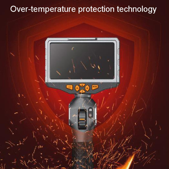 TESLONG TD500 8.5mm Lens HD 5 Inch Large Screen 360 Degree Dual Steering Borescope Industrial Components Overhaul