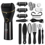 10pcs/set Household Electric Dead Skin Peeling Foot Grinder, Color: Black
