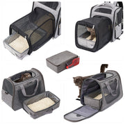 35x45cm Foldable Oxford Cloth Portable Cat Litter Box Pet Bag