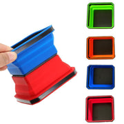 Square Silicone Foldable Magnetic Parts Tray For Small Parts And Tools(Red)