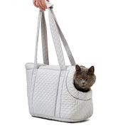 Pet Handbag Autumn And Winter Shoulder Cat Outing Bag, Color: Light Gray