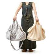 Pet Handbag Autumn And Winter Shoulder Cat Outing Bag, Color: Large Light Gray