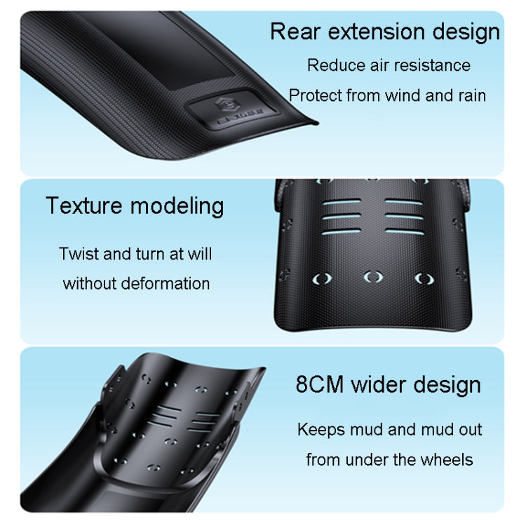 ENLEE E-35431 Single Front And Rear Universal Bicycle Mudguards Cycling Accessories Mountain Bike Riding Gear