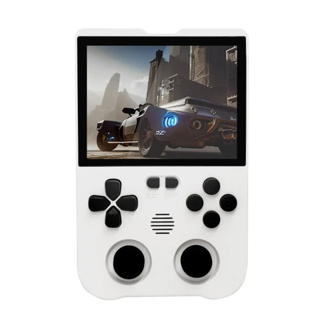 AMPOWN XU10 Handheld Game Console 3.5-Inch IPS Screen Linux System Portable Video Arcade 64G(White)
