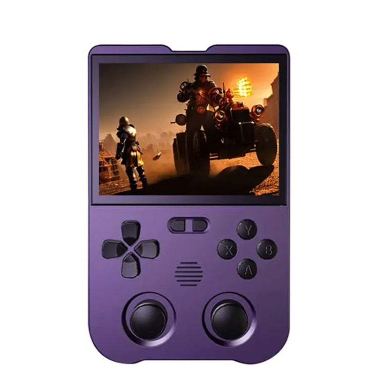 AMPOWN XU10 Handheld Game Console 3.5-Inch IPS Screen Linux System Portable Video Arcade 64G(Purple)