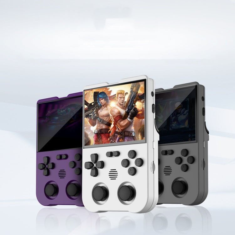 AMPOWN XU10 Handheld Game Console 3.5-Inch IPS Screen Linux System Portable Video Arcade 256G(Purple)