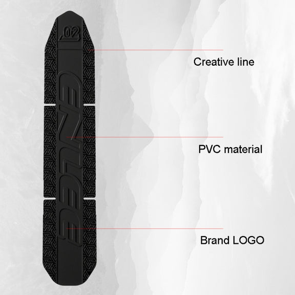 ENLEE E-645 Bicycle Frame Protectors Mountain Bike Road Bike Bumper Covers Downtube Guards(Black)