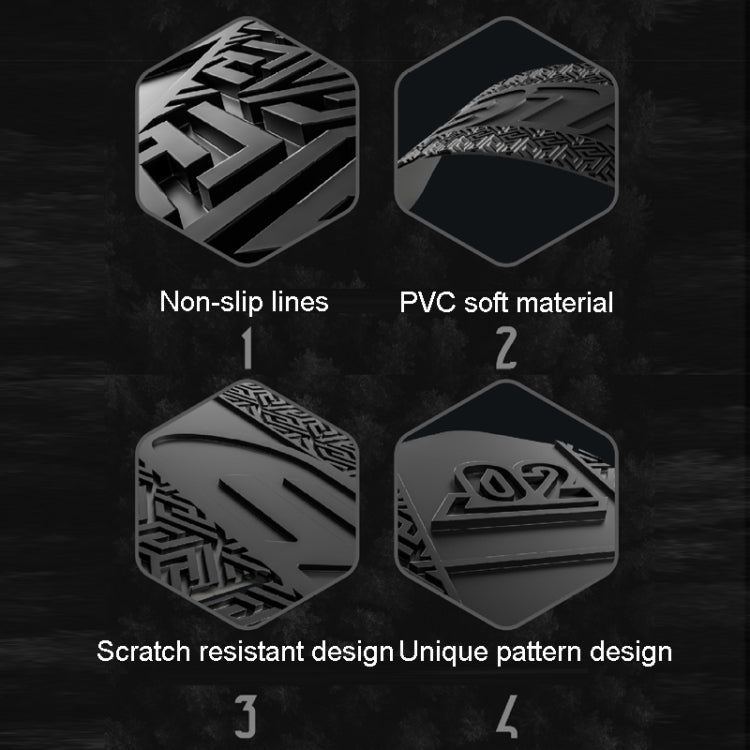 ENLEE E-645 Bicycle Frame Protectors Mountain Bike Road Bike Bumper Covers Downtube Guards(Black)