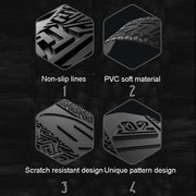 ENLEE E-645 Bicycle Frame Protectors Mountain Bike Road Bike Bumper Covers Downtube Guards(Black)