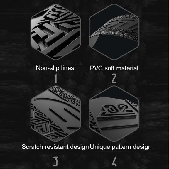 ENLEE E-645 Bicycle Frame Protectors Mountain Bike Road Bike Bumper Covers Downtube Guards(Black)