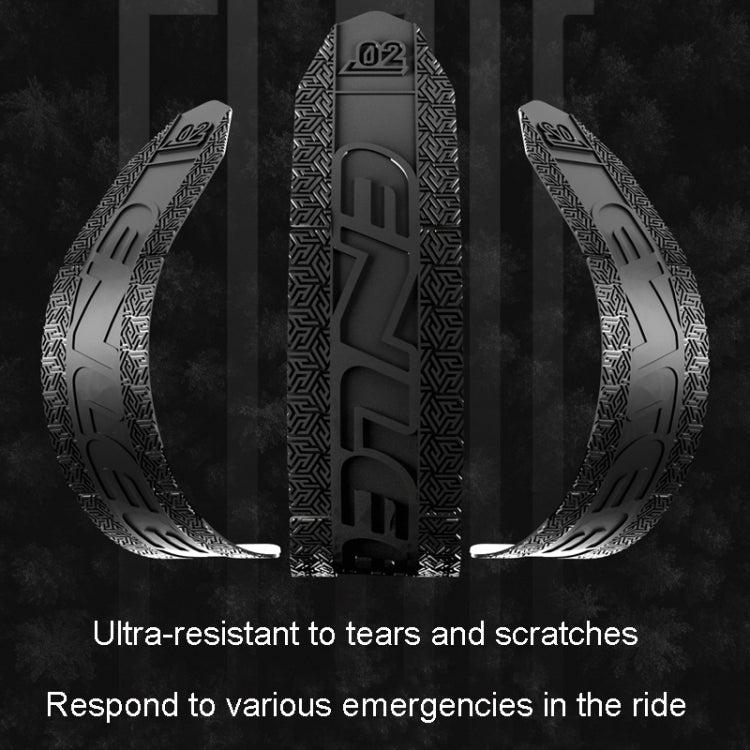 ENLEE E-645 Bicycle Frame Protectors Mountain Bike Road Bike Bumper Covers Downtube Guards(Black)