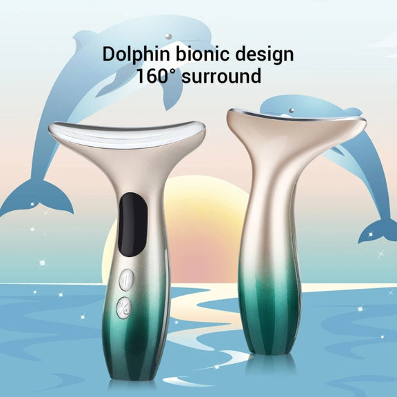 HY38 EMS Micro-Current Constant Temperature Neck Beauty Instrument Facial Introduction Device(Black)