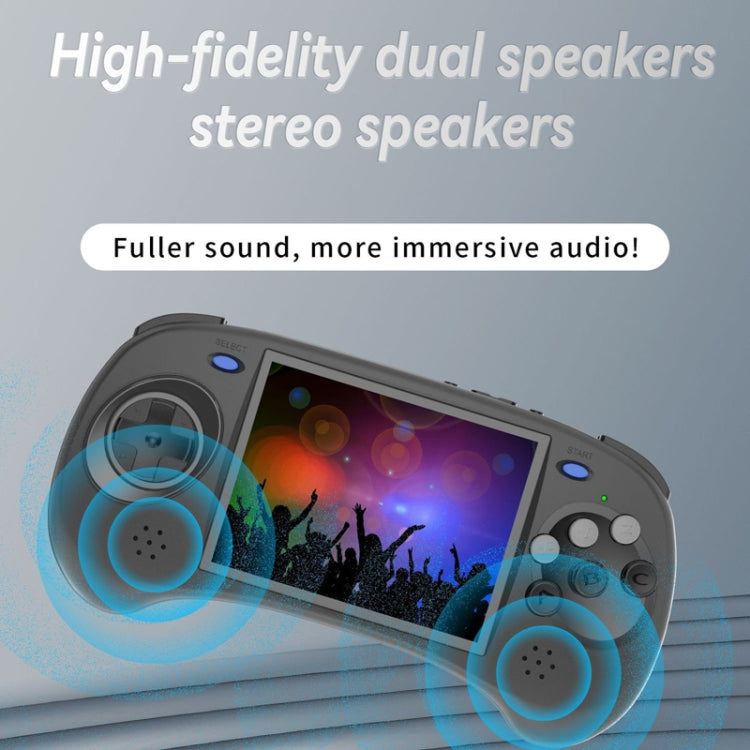ANBERNIC RG ARC-D Handheld Game Console 4-Inch IPS Screen Linux / Android 11 System Portable Video Arcade 128G(Black)