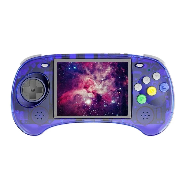 ANBERNIC RG ARC-S Handheld Game Console 4-Inch IPS Screen Linux System Portable Video Arcade 128G(Transparent Blue)