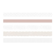 5rolls /Box 3m Washi DIY Decoration Handbook Tape Set, Color: Point and Line
