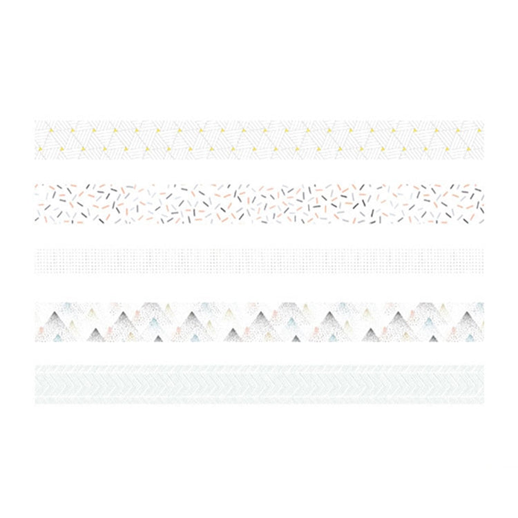 5rolls /Box 3m Washi DIY Decoration Handbook Tape Set, Color: Pine