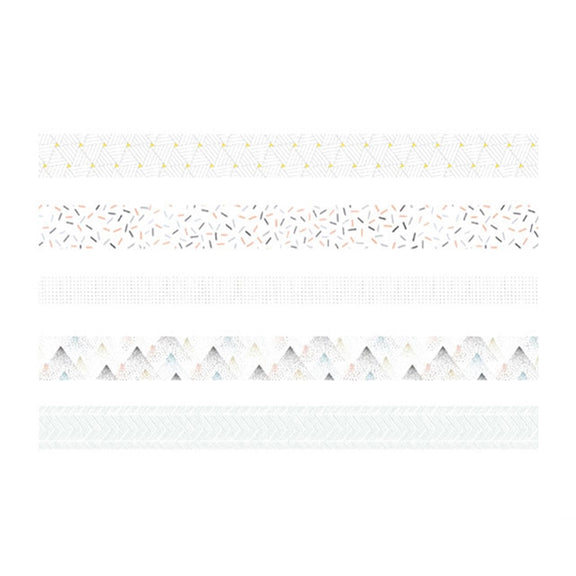 5rolls /Box 3m Washi DIY Decoration Handbook Tape Set, Color: Pine
