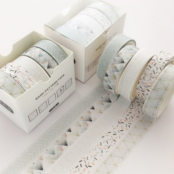 5rolls /Box 3m Washi DIY Decoration Handbook Tape Set, Color: Pine