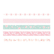 5rolls /Box 3m Washi DIY Decoration Handbook Tape Set, Color: Cherry Dye