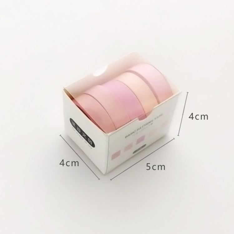 5rolls /Box 3m Washi DIY Decoration Handbook Tape Set, Color: Point and Line