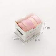5rolls /Box 3m Washi DIY Decoration Handbook Tape Set, Color: Point and Line
