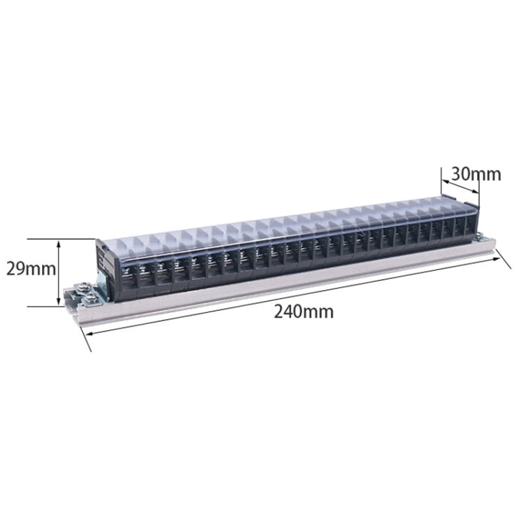 CHINT TD-1525 Terminal Block Rail Type Wiring Block Paralleling Wires Wire Connector