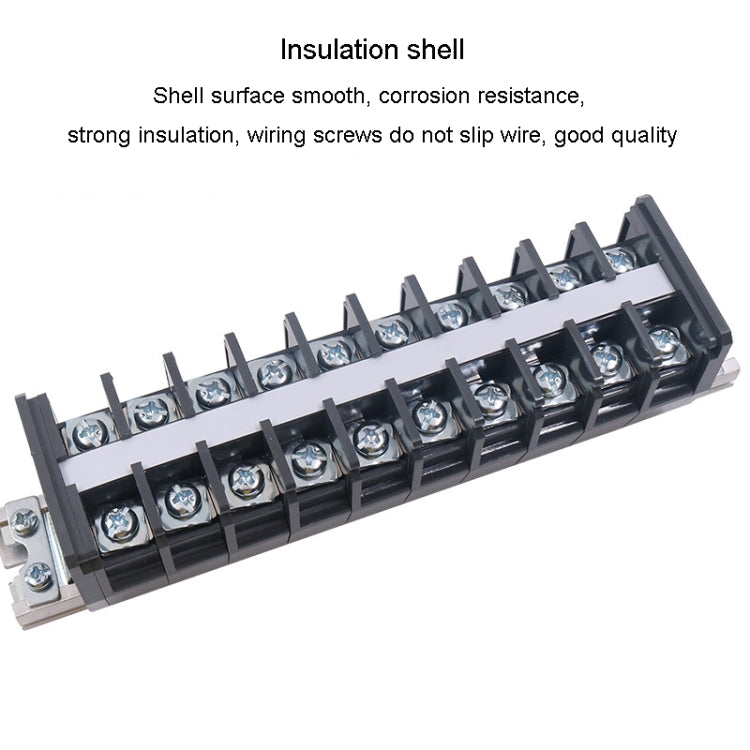 CHINT TD-6020 Terminal Block Rail Type Wiring Block Paralleling Wires Wire Connector