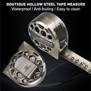 5M 19mm Hollow Steel Tape Measure Water-resistant Rust Prevention Metal Ruler