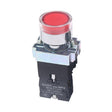 CHINT NP2-BW3463/220V 2 NO Pushbutton Switches With LED Light Silver Alloy Contact Push Button (Red) - Car Switches by PMC TechLife | Online Shopping South Africa | PMC TechLife | Buy Now Pay Later Mobicred