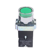 CHINT NP2-BW3363/220V 2 NO Pushbutton Switches With LED Light Silver Alloy Contact Push Button (Green)