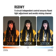 YONGNUO YN360IV 480 LEDs RGB APP Controlled Photography Fill Light, Spec: Standard+Adapter